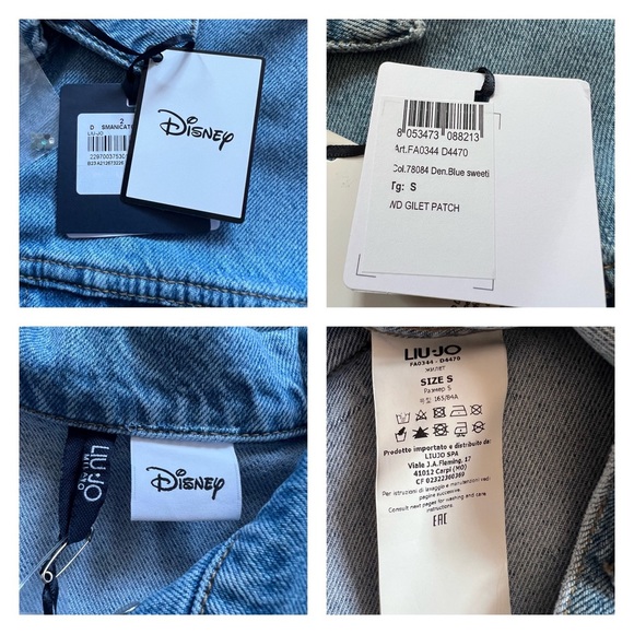 New! Rare LIU JO Disney Minnie Mouse Oversized Denim Vest - Picture 13 of 13